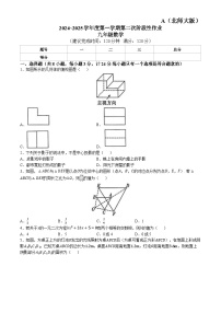 陕西省咸阳市秦都区电建学校2024-2025学年九年级上学期12月月考数学试题