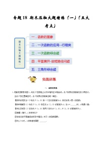 苏科版数学八上专题18 期末压轴大题精练（一）（五大考点）（期末真题精选 ）（2份，原卷版+解析版）