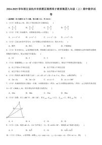 2024～2025学年浙江省杭州市拱墅区锦绣育才教育集团九年级(上)期中数学试卷(含解析)