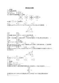 初中数学人教版八年级上册期末综合训练(含答案)