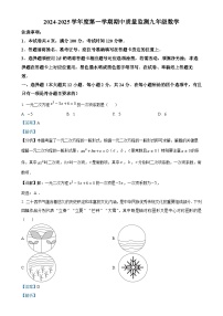 贵州省黔南布依族苗族自治州2024-2025学年九年级上学期11月期中数学试题（解析版）-A4
