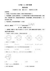 辽宁省大连市高新园区2024-2025学年九年级上学期期中考试数学试卷（原卷版）-A4