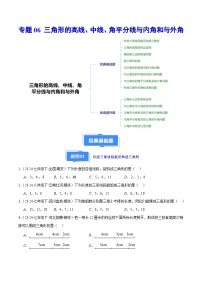专题06 三角形（8大基础题+5大提升题）-【好题汇编】备战2024-2025学年八年级数学上学期期末真题分类汇编（人教版）