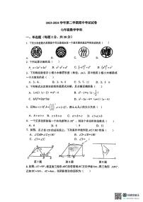 江苏省苏州市星港学校2023-2024学年第二学期七年级数学期中试卷