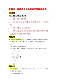 中考数学二轮压轴题培优训练抛物线上有关角度问题的探究（2份，原卷版+解析版）