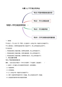 初中数学人教版（2024）七年级下册5.2.1 平行线习题