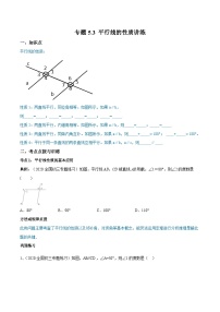 数学人教版（2024）5.3.1 平行线的性质一课一练