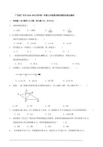 2024～2025学年广东省广州市七年级(上)期末数学模拟试卷及解析