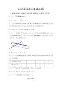 2024年湖北省荆州市中考数学模拟试卷（含解析版）