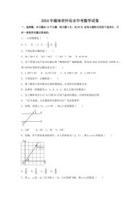 2024年湖南省怀化市中考数学模拟试卷（含解析版）