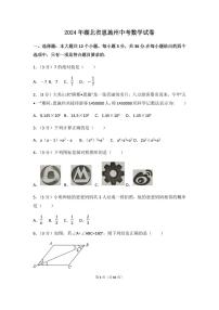 2024年湖北省恩施州中考数学模拟试卷（含解析版）