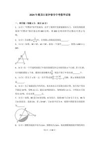 2024年黑龙江省伊春市中考数学模拟试卷（含解析版）