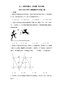 人教版（2024）九年级上册22.3 实际问题与二次函数当堂检测题