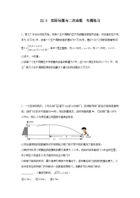 初中数学人教版（2024）九年级上册第二十二章 二次函数22.3 实际问题与二次函数课后测评