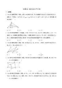 人教版数学七年级下册期末压轴题训练专题01 相交线与平行线（2份，原卷版+解析版）