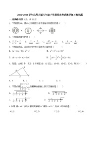 北师大版八年级下学期期末考试数学复习测试题