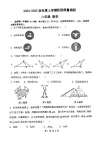 山东省临沂市兰陵县2024-2025学年八年级上学期期中考试数学试卷