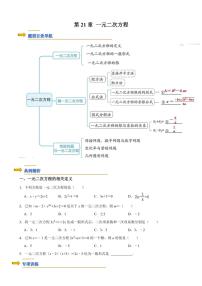 2024~2025年人教版九年级(上)期末数学专题复习：一元二次方程（原卷+解析卷）