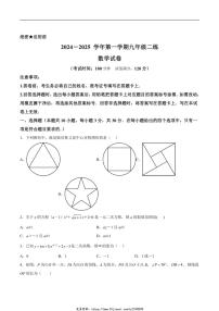 2024～2025学年河南省洛阳市九年级(上)二练(月考)数学试卷(含答案)