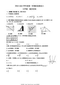 2024～2025学年陕西省西安市高新第十初级中学九年级(上)阶段测试三数学试卷(无答案)