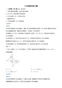 山东省泰安市岱岳区2024-2025学年上学期九年级数学期中考试卷（解析版）-A4