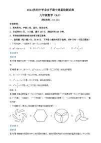 河南省安阳市2024-2025学年九年级上学期11月期中联考数学试题（解析版）-A4