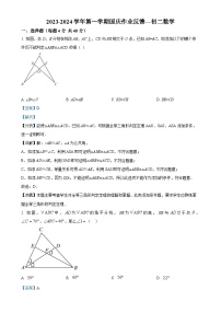 山东省淄博市张店区淄博第十一中学2023-2024学年八年级上学期10月月考数学试题（解析版）-A4