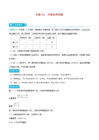 人教版数学七下重难点培优训练专题8.6 方案选择问题（压轴题）（2份，原卷版+解析版）