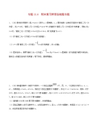 人教版数学七下重难点培优训练专题11.6 期末复习解答压轴题专题（2份，原卷版+解析版）