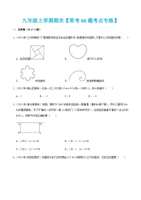 人教版数学九上期末专题训练【常考60题考点专练】（2份，原卷版+解析版）