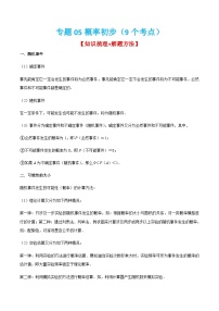 人教版数学九上期末考点训练专题05概率初步（9个考点）（2份，原卷版+解析版）