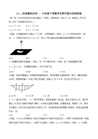 北师大版（2024）4 二次函数的应用复习练习题