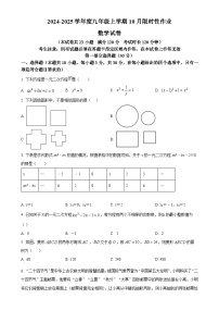 辽宁省沈阳市南昌中学2024-2025学年九年级上学期10月月考数学试卷（原卷版）-A4