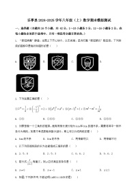 河北省乐亭县2024-2025学年八年级（上）数学期末模拟测试（含答案及详解）