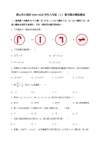 河北省唐山市丰润区2024-2025学年八年级（上）数学期末模拟测试（含答案及详解）