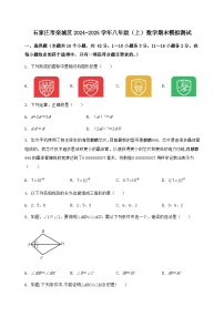 河北省石家庄市栾城区2024-2025学年八年级（上）数学期末模拟测试（含答案及详解）