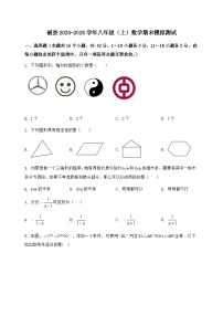 河北省磁县2024-2025学年八年级（上）数学期末模拟测试（含答案及详解）