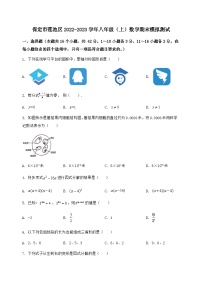 河北省保定市莲池区2022-2023学年八年级（上）数学期末模拟测试（含答案及详解）