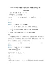 2024-2025学年陕西省宝鸡市陈仓区九年级(上)期中质量检测数学试卷(解析版)