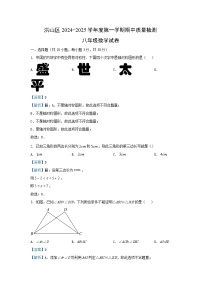 2024-2025学年湖北省武汉市洪山区八年级(上)期中数学试卷(解析版)