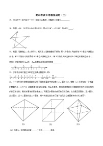 北师大版数学七上期末考试压轴题考点训练（三）（2份，原卷版+解析版）