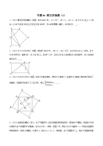 (成都专用)中考数学真题模拟题分类汇编专题04 填空压轴题（2）（2份，原卷版+解析版）