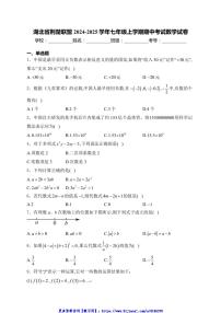 2024～2025学年湖北省荆楚联盟七年级(上)期中数学试卷(含详解)