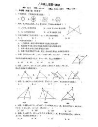 四川省自贡市富顺县富顺第二中学校2024-2025学年八年级上学期11月期中数学试题