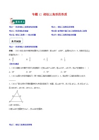 北师大版数学九上期末重难点培优训练专题12 相似三角形的性质（2份，原卷版+解析版）