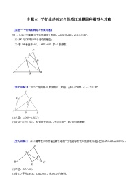 浙教版数学七下期末培优训练专题01 平行线的判定与性质压轴题四种模型全攻略（2份，原卷版+解析版）