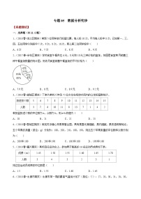 浙教版数学八下期末考点复习专题05 数据分析初步（真题测试）（2份，原卷版+解析版）