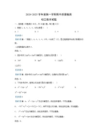 2024~2025学年山东省青岛莱西市(五四制)八年级(上)期中数学试卷(解析版)