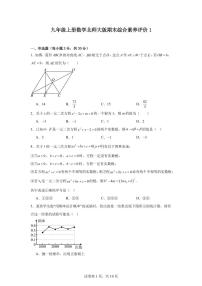 2024-2025学年九年级上学期北师大版数学期末综合素养评价试题