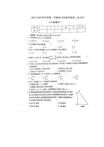 广东省河源市龙川实验学校2024-2025学年上学期第三次月考八年级数学试卷